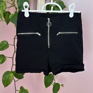 Stretchy black shorts